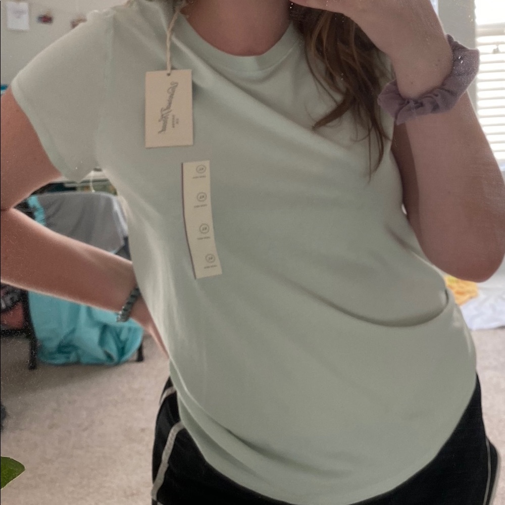 light blue t-shirt